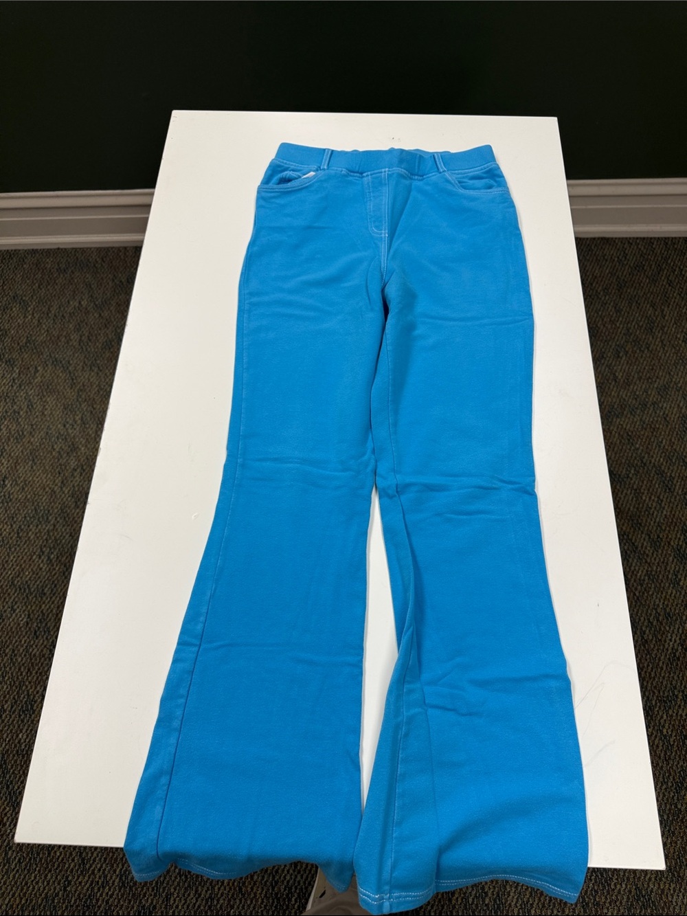 Talbots Bright Blue Boot-Cut Pants
